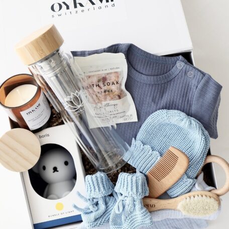 Coffret cadeau Maman & Bébé bleu 