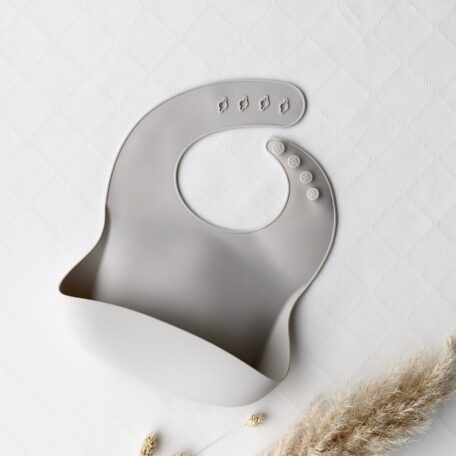 Silikon-Lätzchen grau