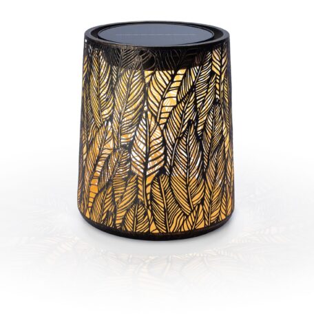 Lanterne antique solaire Mini Sombra 18x22cm noir