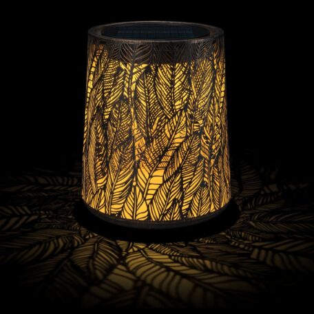 Lanterne antique solaire Mini Sombra 18x22cm noir