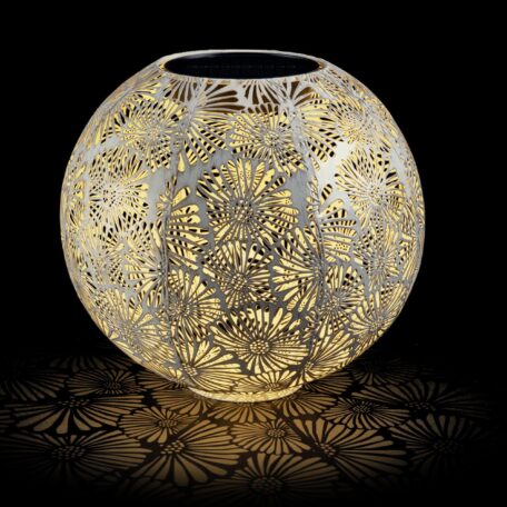Solar Antic Ball Blossom 30 cm weiss