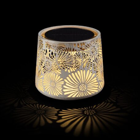 Solar Antic Mini Blossom 18x16cm weiss