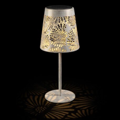 Solar Antic Lamp Blossom 13x30cm weiss