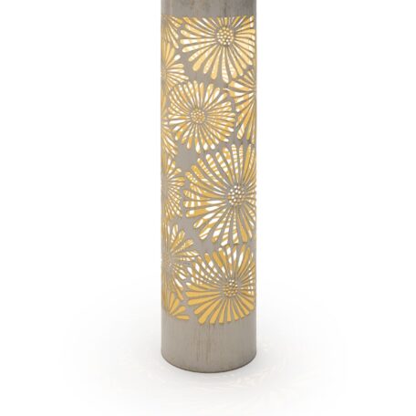 Solar Antic Pillar Blossom 9.5x38cm blanc