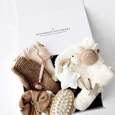 Mama-Baby Geschenkbox „Elora“ Weiss
