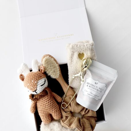Mama-Baby Geschenkbox „Selma“ Elch