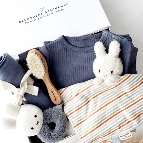 Boîte cadeau bébé 7 - Miffy bleu