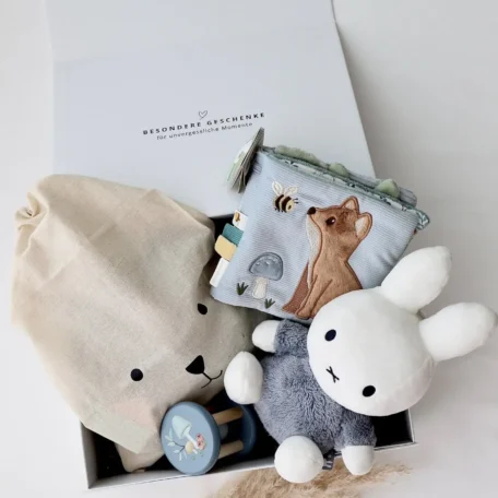 Boîte cadeau bébé 4 - Miffy bleu