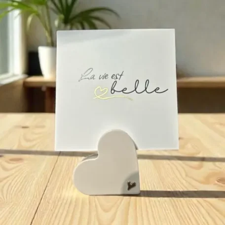 Porte-cartes coeur - Message du coeur