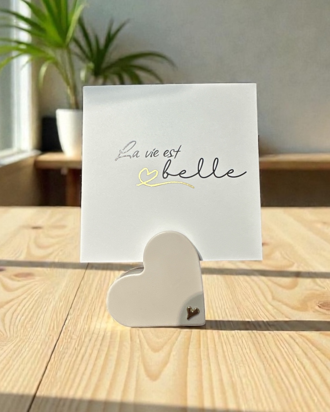 Porte-cartes coeur - Message du coeur