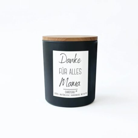 Duftkerze in Geschenkverpackung „Danke für alles Mama“