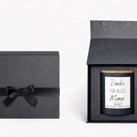 Duftkerze in Geschenkverpackung „Danke für alles Mama“