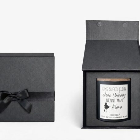 Duftkerze in Geschenkverpackung „Superheldin Mama“