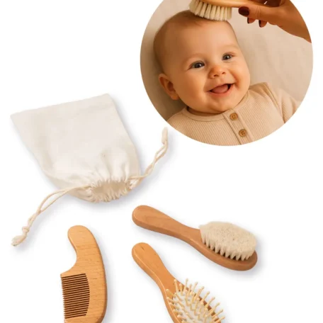 Babybürsten Set Buchenholz 3-teilig