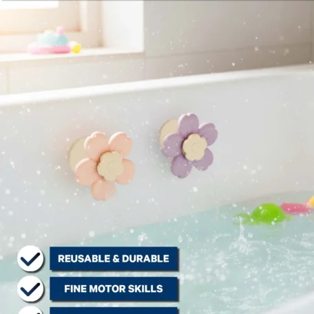 Kinder Badespielzeug Spinning Räder Set, Rosa, 3 Stk.