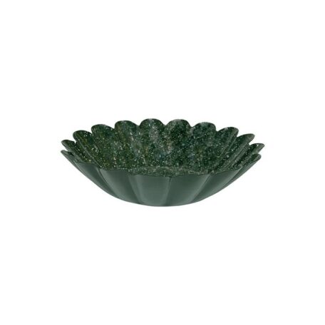 Schale Small Scallop Dunkelgrün