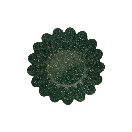 Schale Small Scallop Dunkelgrün