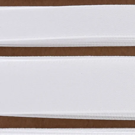 Ruban de satin, blanc, 6x2 m