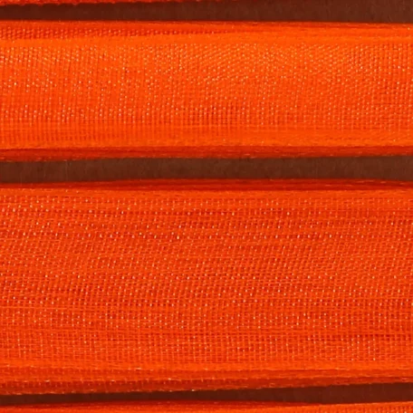 Ruban décoratif orange / ruban cadeau en organza 6 x 2 m