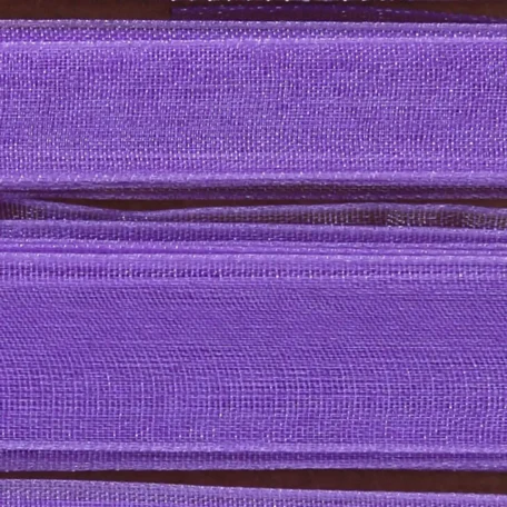 Ruban décoratif violet / ruban cadeau en organza 6 x 2 m