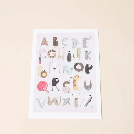 Kinder Poster mit ABC Print, A3