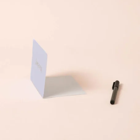 Carte à volet bleu clair “it's a boy !”