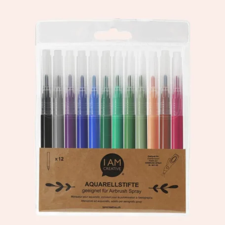 Aquarellstifte Air Brush, 12 Stück