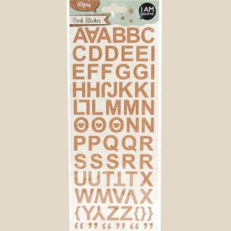 Korksticker Alphabet