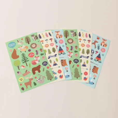 Stickerbook Wild & Free, 6 Blatt