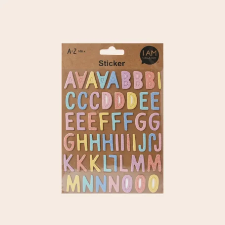 3D Glitter Sticker, Buchstaben & Zahlen