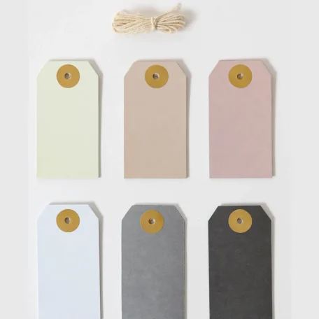 Étiquettes de cadeau, tons naturels, 24 pcs.