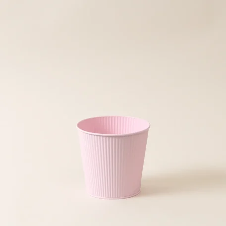 Blechtopf rosa, ø 16 x 15 cm