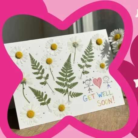 FleuropKIDS-Set «Grusskarte gepresste Blumen»