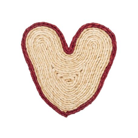 Untersetzer Heart Nature/Rot