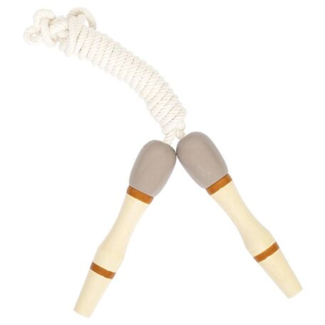 Holz-Springseil Lila/Cognac