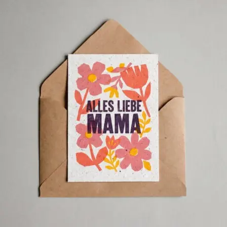 Postkarte aus Samenpapier -