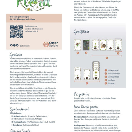 Flora Kartenspiel mit Wildblumen Seedballs