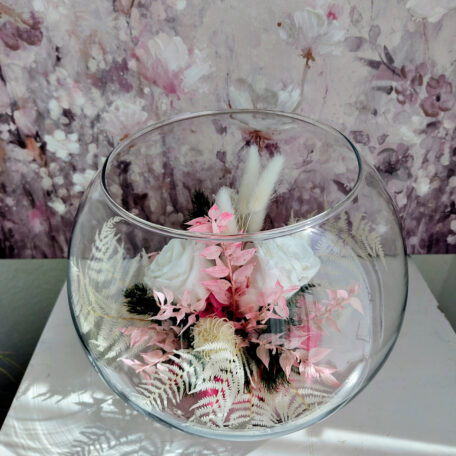 Infinity-Rose Glasschale