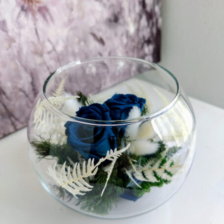 Infinity-Rose Glasschale