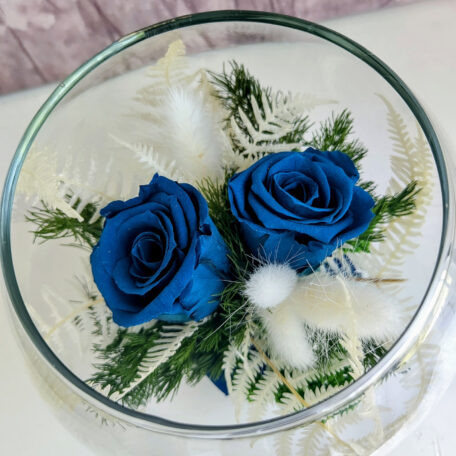 Infinity-Rose Glasschale