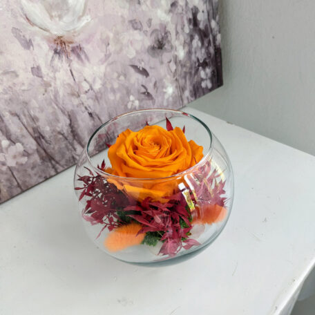 Infinity-Rose Glasschale