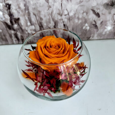 Infinity-Rose Glasschale