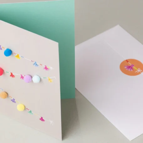 Carte « Festive tassels »