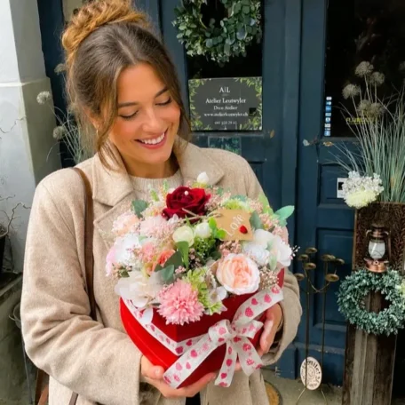 Cœur de boîte à fleurs «In Love»