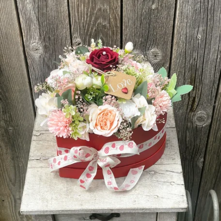 Cœur de boîte à fleurs «In Love»