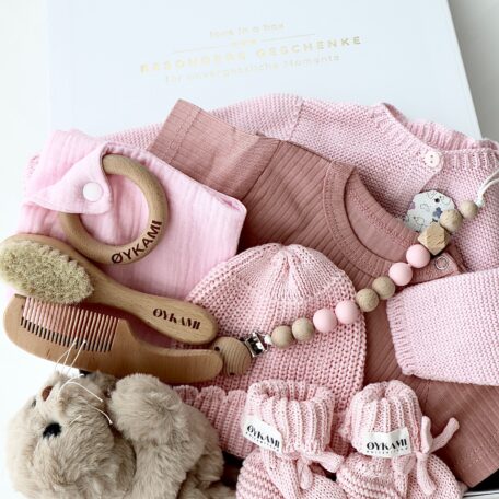 Boîte cadeau bébé rose