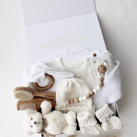 Baby Geschenkbox Weiss
