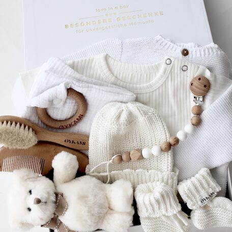 Baby Geschenkbox Weiss