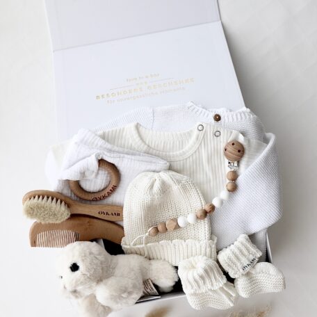 Baby Geschenkbox Weiss
