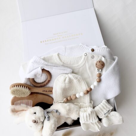 Baby Geschenkbox Weiss